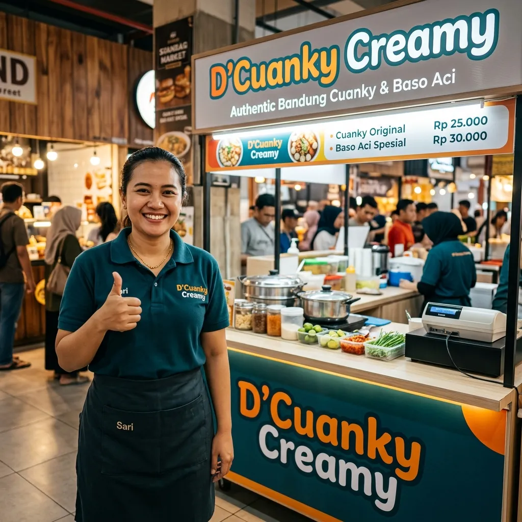 Cari Franchise Makanan Tanpa Royalty Fee? D'Cuanky Creamy Berikan Keuntungan 100% Untuk Anda.